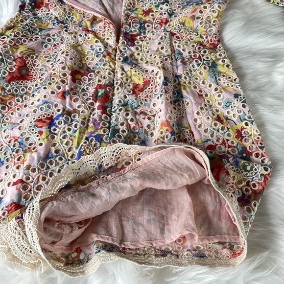 Entro floral eyelet lace romper EUC size Small - Picture 9 of 13